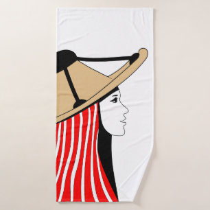 Mandil w Chachiya: Symbols of Jebala Identity Bath Towel