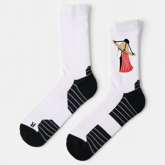 Mandil w Chachiya: Symbols of Jebala Identity Socks (Left)