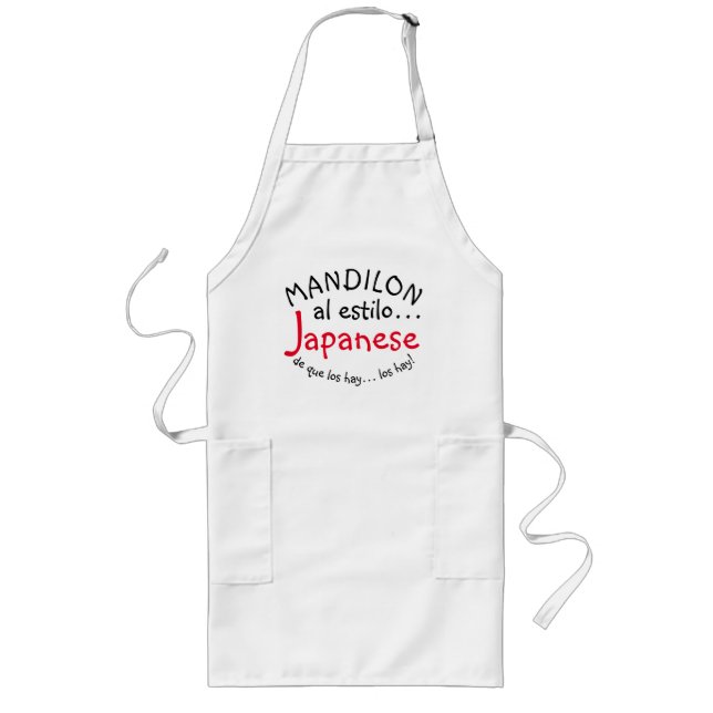mandilon al estilo japonese long apron (Front)