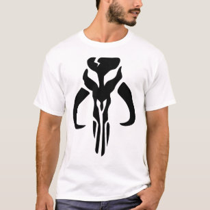 Mando Mythosaur Skull White Sticker T-Shirt