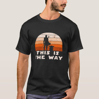 Mando Retro This is The Way and the Ba T-Shirt