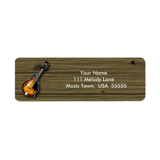 Mandolin Address Label (Front)