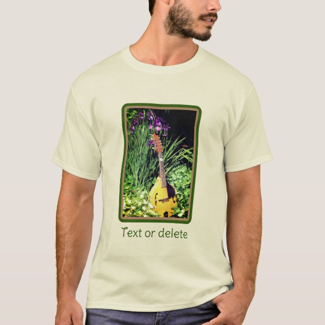 Mandolin And Iris Garden Personalised  T-Shirt (Front)