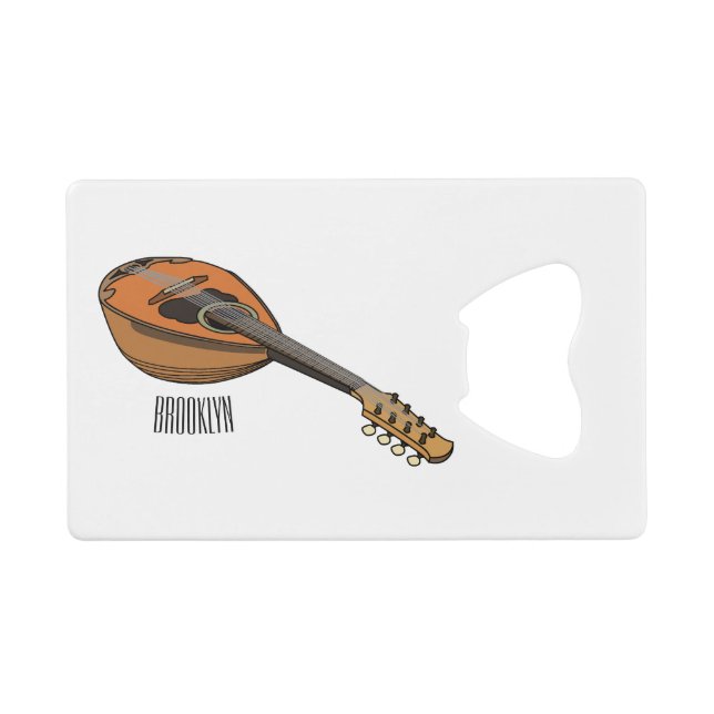 Mandolin cartoon illustration (Front (Horizontal))