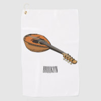 Mandolin cartoon illustration