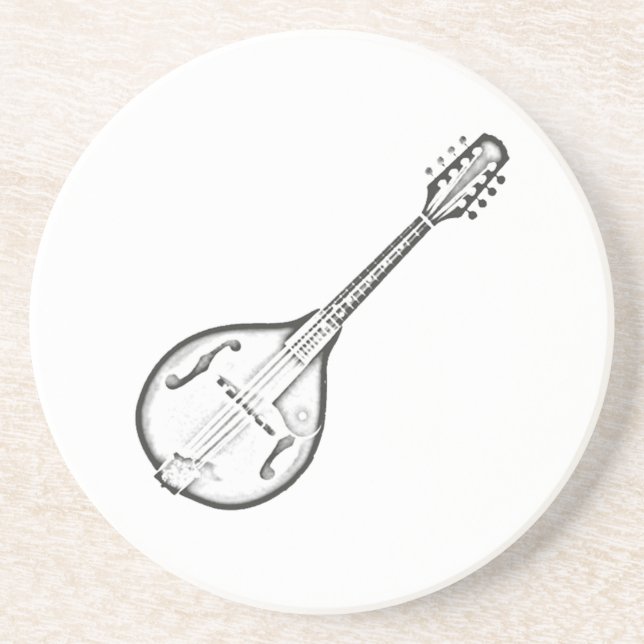 Mandolin "Drawing" Coaster (Front)