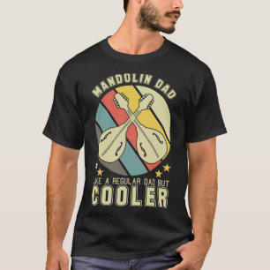Mandolin Father Retro Musical Instrument Pull Stri T-Shirt