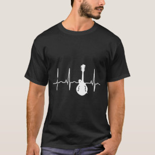 Mandolin For Bluegrass Heartbeat T-Shirt