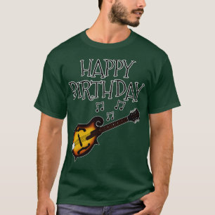 Mandolin Happy Birthday Mandolinist Folk Musician T-Shirt