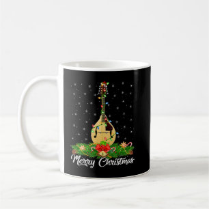 Mandolin Lover Music Lover Matching Santa Hat Mand Coffee Mug