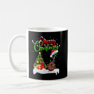 Mandolin Lover Music Lover Xmas Lighting Santa Man Coffee Mug