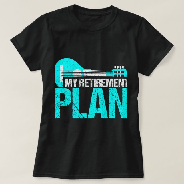 Mandolin Lover My Retirement Plan Mandolin Musicia T-Shirt (Design Front)