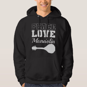 Mandolin Lover Peace Love Mandolin Maestro 1 Hoodie