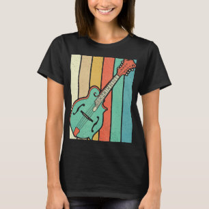 Mandolin Lover Player Funky Retro Bluegrass Mandol T-Shirt