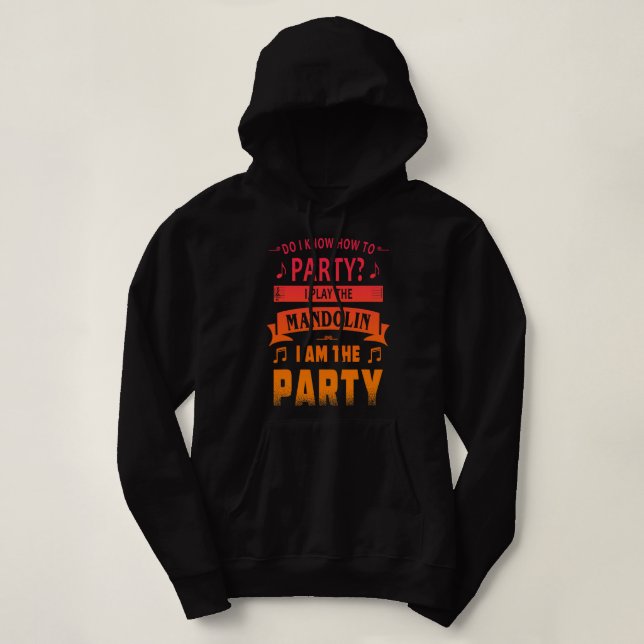 Mandolin Lover player party tee (Design Front)