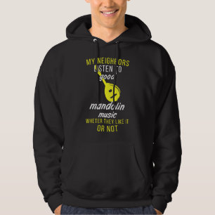 Mandolin Lover playing musical instrument Funny ma Hoodie