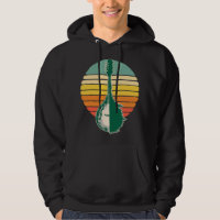 Mandolin Lover Trees Reflection 80s Retro Sunset B