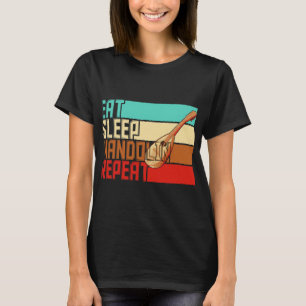 Mandolin Lover Vintage Eat Sleep Repeat Mandolin T-Shirt