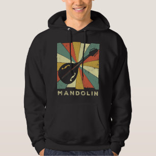 Mandolin Lover Vintage Mandolin Player Music Retro Hoodie