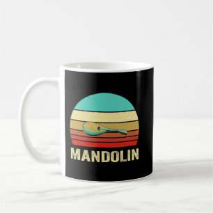 Mandolin Lover Vintage Retro Style Sunset Mandolin Coffee Mug