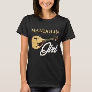 Mandolin Lover Womens Mandolin Girl Player Bluegra T-Shirt