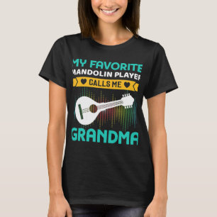 Mandolin Lover Womens My Favourite Mandolin Player T-Shirt