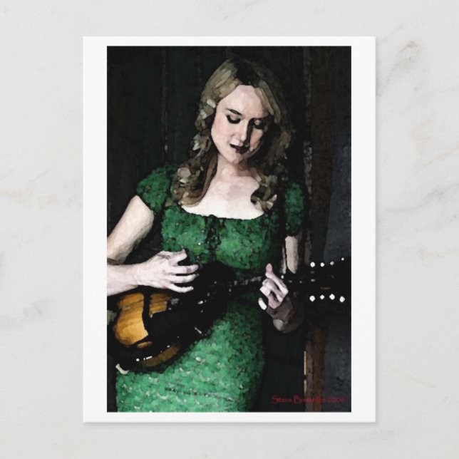 Mandolin Maiden Postcard (Front)