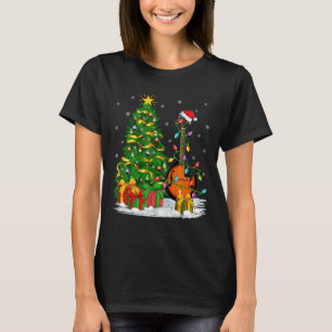 Mandolin Music Lover Matching Santa Hat Mandolin C T-Shirt