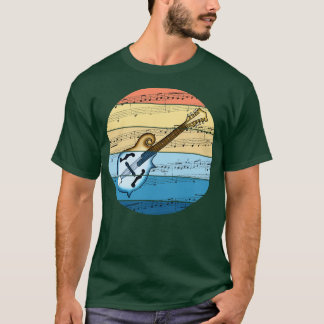 Mandolin Music Notation Mandolinist Folk Musician T-Shirt