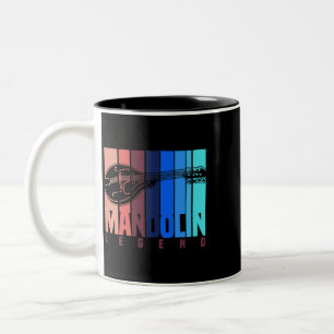 Mandolin Player Musician Bluegrass Music Two-Tone Coffee Mug