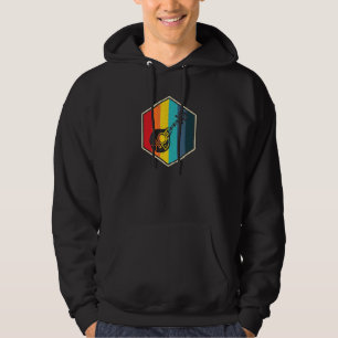 Mandolin Retro Hexagon Vintage Mandolin Player Hoodie