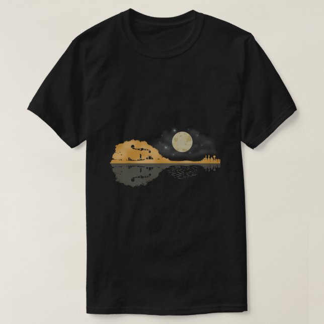 Mandolin Shirt Men Country Music Tshirt Moon Blueg (Design Front)