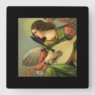 mandolin square wall clock