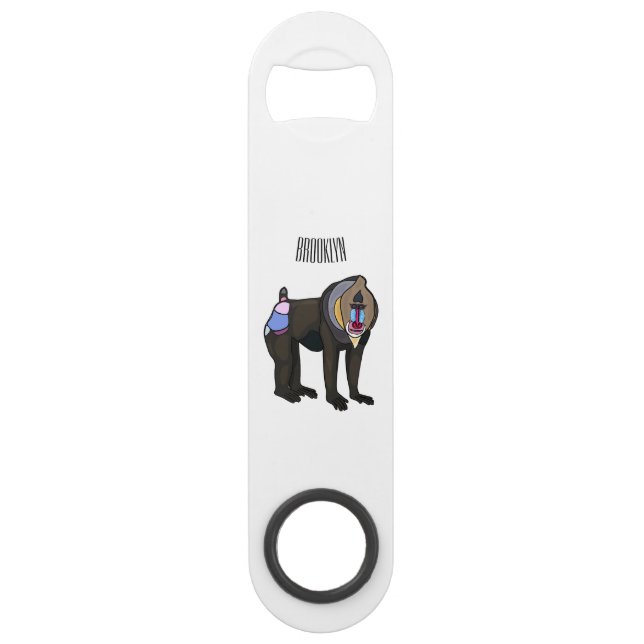 Mandrill cartoon illustration (Front)