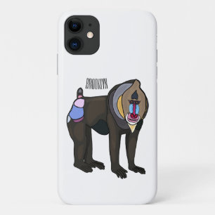Mandrill cartoon illustration Case-Mate iPhone case