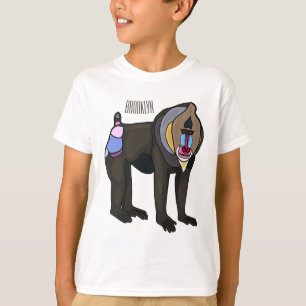 Mandrill cartoon illustration T-Shirt