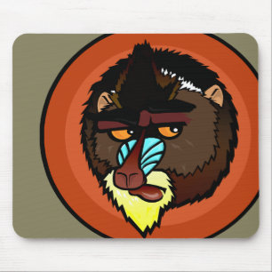 MANDRILL HORIZONTAL MOUSE PAD