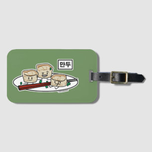 Mandu Korean dumpling dim sum breakfast hangul Luggage Tag