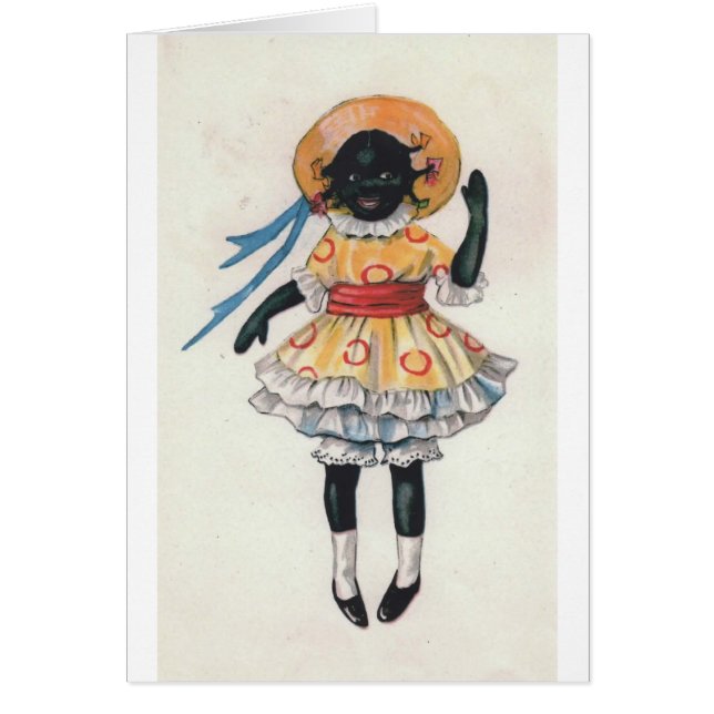 Mandy Black African American Doll Vintage Photo (Front)