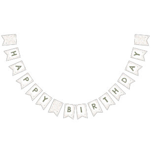 Mandy Confetti Watercolor Dots Bunting Flag