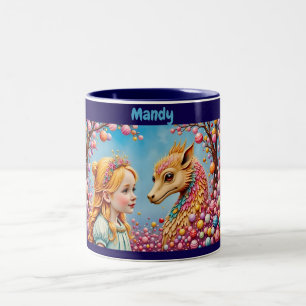 MANDY ~ Girl and Baby Dragon ~ Mug