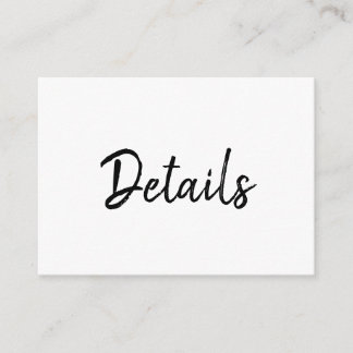 Mandy Minimalist Simple Enclosure Cards