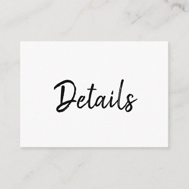 Mandy Minimalist Simple Enclosure Cards (Front)