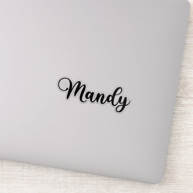 Mandy Name - Handwritten Calligraphy (Detail)