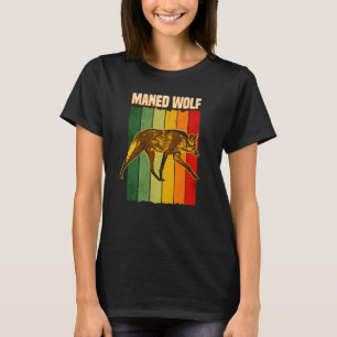 Maned Wolf South America Animal Colourful  4 T-Shirt