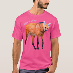 Maned Wolf South American Wild Dog Wolf Lovers T-Shirt