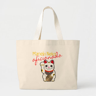 Maneki Neko Aficionado Large Tote Bag