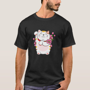 Maneki Neko Beckoning Lucky Cat T-Shirt