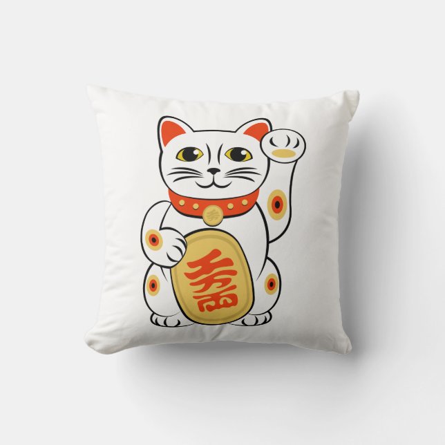 Maneki Neko Cushion (Front)