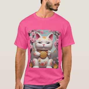 Maneki Neko Fortune Cat Good Luck T-Shirt